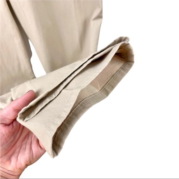 VINTAGE 90’s Armani Exchange Slim Straight Tan Stretch Pants Size 4 - Picture 7 of 7